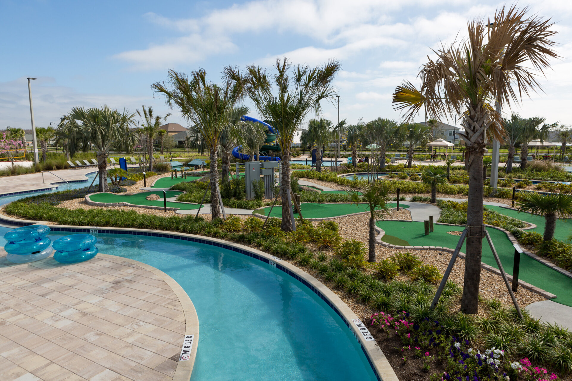 Hideaway Club pool, water slide and mini golf at Storey Lake Resort Kissimmee Orlando