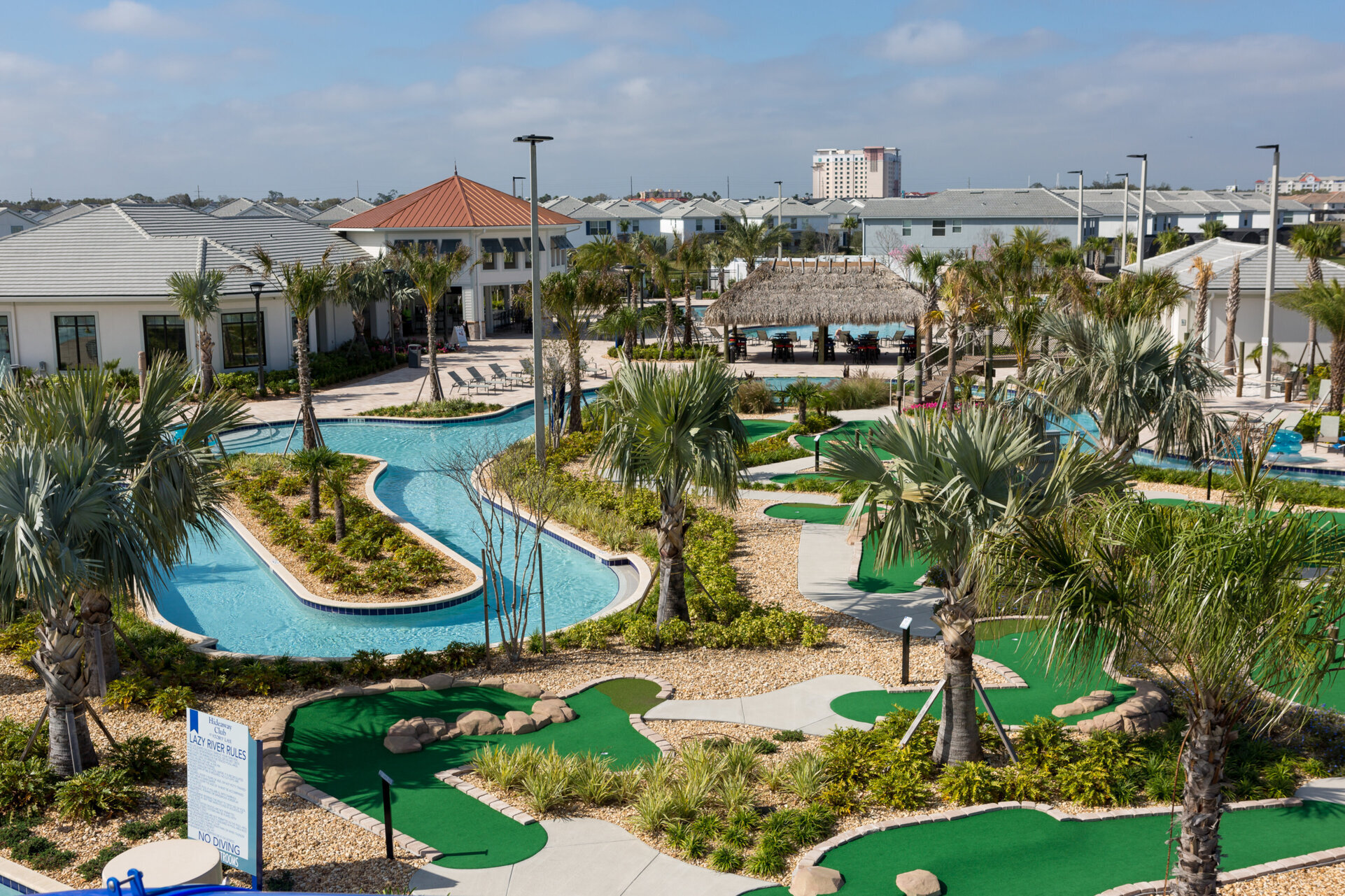 Storey Lake Resort Orlando - lazy river, tiki bar and villa community at the Hideaway Club